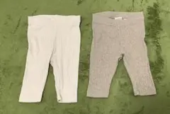 H&M ベビー ボトムス 2点　オーガニックコットン