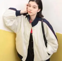 niko and… 中綿トラックジャケットアイボリー