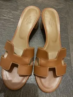HERMES オアジス ゴールド 37.5 箱付き❣️匿名配送 即日発送 - メルカリ
