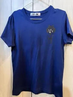 にゃー 猫イラスト ネイビー Tシャツのサムネイル