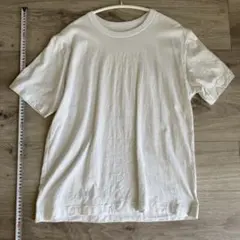 ホワイト コットン 半袖Tシャツ