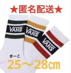 VANS ヴァンズ　25 28 靴下　ソックス　人気　バンズ　メンズ　男性のサムネイル