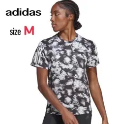 adidas Tシャツ ランニングTシャツ スポーツウェア レディース 花柄 M