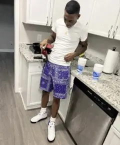 SOPHNET. ハーフパンツ　バンダナ柄　紫