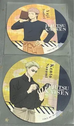 呪術廻戦　スイパラ　コラボ　コースター　虎杖悠仁　七海建人