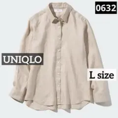 0632 UNIQLO プレミアムリネンシャツ ベージュ