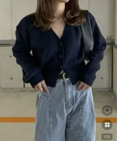 Vネックカーディガン　nugu ヌグ　☆美品☆