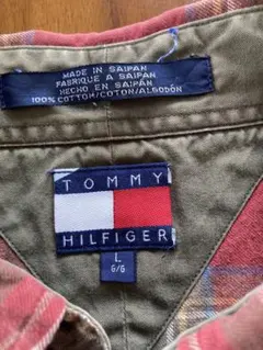 TOMMY HILFIGER チェック柄シャツ L