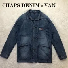 CHAPS DENIM × VAN 90s デニムカバーオール リネン混 日登美
