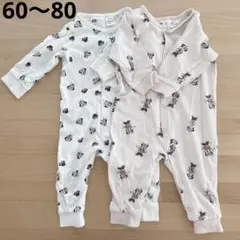 ディズニー　ミニー　H&M ロンパース　カバーオール　ベビー服　かわいい　新生児