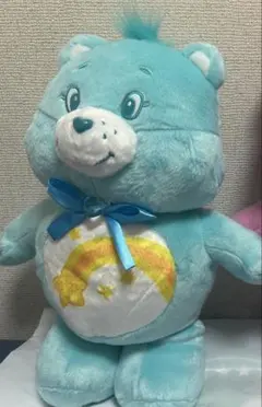 ケアベア 水色 ぬいぐるみ BIG
