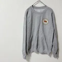 メンズ　レディース　グレー　トレーナー　タグなし