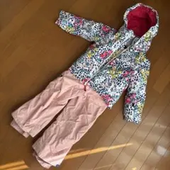 【ROXY】子ども用スノーボードウェア上下セット/キッズ/3~7歳/オシャレ