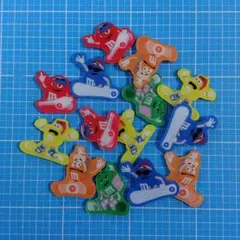 アクリルパーツ 　m　５色　１４枚