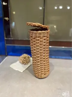 ワインボトルホルダー かご 筒 インテリア 収納