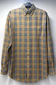 【美品・Lサイズ】BURBERRY バーバリー ノバチェック シャツ USA製