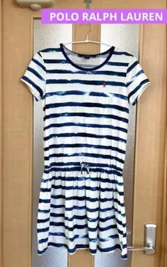 Polo Ralph Lauren ストライプ 半袖ミニワンピース
