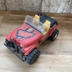 【当時物】yatming ヤトミンSUPER JEEP 赤 ミニカー