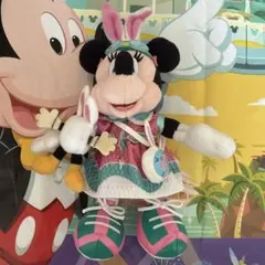 ミニーマウス ぬいぐるみバッジ