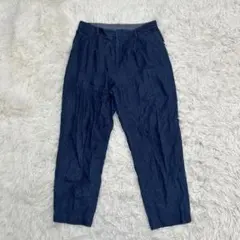 ✨ UNIQLO ユニクロ　コットンテーパードアンクルパンツ　ブルー