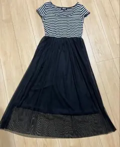 JILL STUART ストライプ 半袖 ワンピース