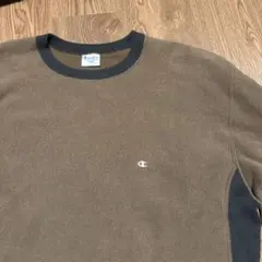 Champion × BEAMS/別注リバースウィーブ2トーンクルーネック L