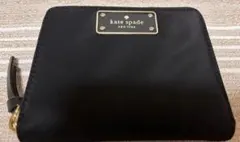 kate spade ブラック 二つ折り財布 / 未使用