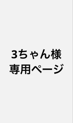 3ちゃん様　専用ページ