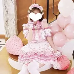 ラブポップギンガムキティ メイド ブルーMalymoon マリームーン - メルカリ