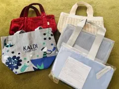 コメダ珈琲 ＆カルディ　トートバッグ ４点セット　おまけ付きのサムネイル