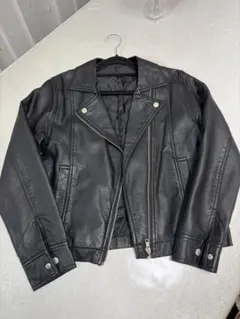 ブラックライダースジャケット Mサイズ