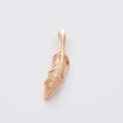 316L☆ゴールド☆特殊24金コーティング☆フェザーネックレス - メルカリ