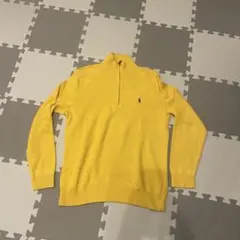 送料込❗️Polo by Ralph Lauren ハーフジップ ニット イエローのサムネイル