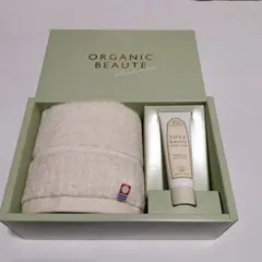 【新品未使用】ORGANIC BEAUTE 今治フェイスタオル&ハンドクリーム