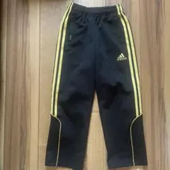 adidas ジャージパンツ 130cm 黒/黄