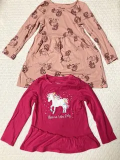 H&M ユニコーン柄 長袖ワンピース 長袖カットソー