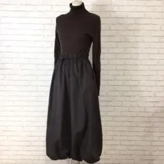 ★12.19 h346 アーバンリサーチ ロングタートルネックワンピース 38