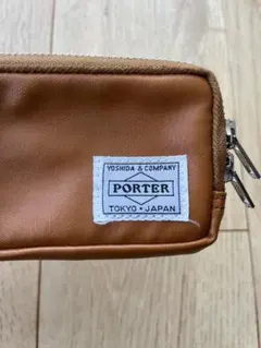 【PORTER】吉田カバン マルチコインケース キャメル　日本製