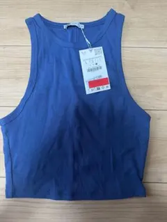【新品未使用・タグ付き】ZARA ブルー タンクトップのサムネイル