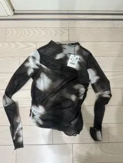 ZARA シースルー花柄シャツ Mサイズ