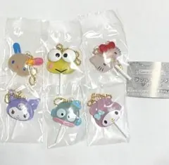 サンリオキャラクターズ カラフルキャンディチャーム 全６種コンプリートセット