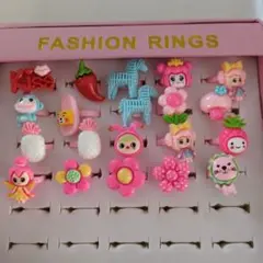 女の子　リング　20個セット　キッズ　指輪