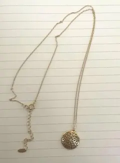 ハ*ロ様 ✨SALE✨ 10Kダイヤモンド 花模様 コイン型　ネックレス