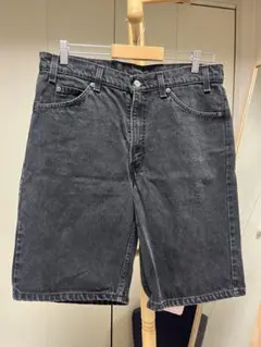 90s LEVI'S 550 USA製 後染ブラック ハーフデニムパンツ W32 - メルカリ