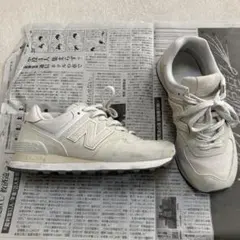 ⭐︎美品⭐︎3回履きNew Balance 574 ホワイトスニーカー　23.5cm