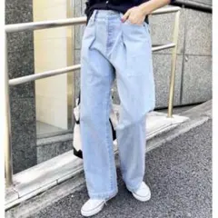 5 1/2 LOOSE-LINE DENIM ワイドデニム 28