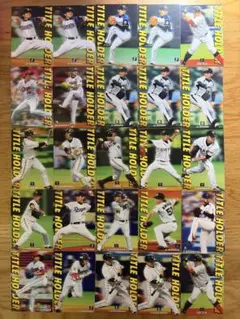 プロ野球チップス タイトルホルダー 25枚セット 前田健太 田中将大 坂本勇人…