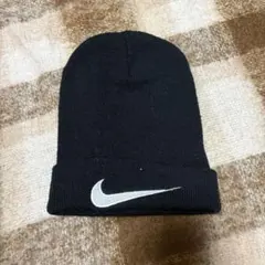 【希少】 90’s NIKE ナイキ ビッグスウッシュ ビーニー ブラックのサムネイル