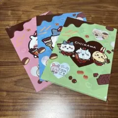 新品未使用　ちいかわ　ロッテ　ガーナ　クリアファイル　３枚組