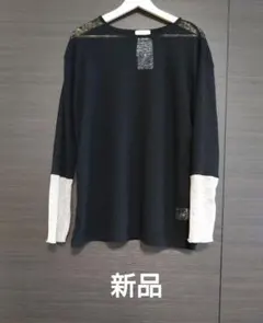袖きりかえシアーカットソーのサムネイル